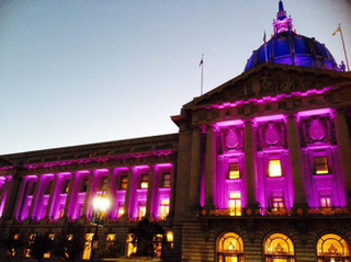 Illustration for article titled Landmarks Around the World Went Purple in Honor of Prince